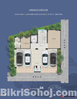 Ongoing Flat for sale @ Kawla Bazar, Uttara